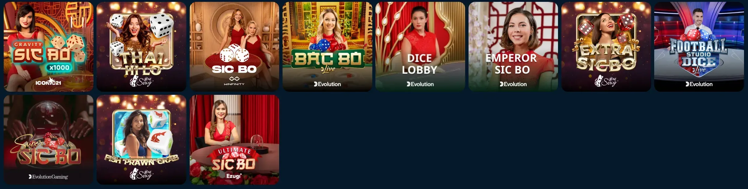 Axbet Casino Live Casino dice en Sic Bo