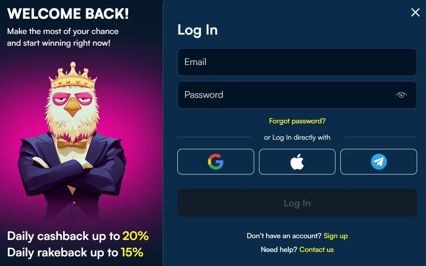 Axbet Casino login pagina