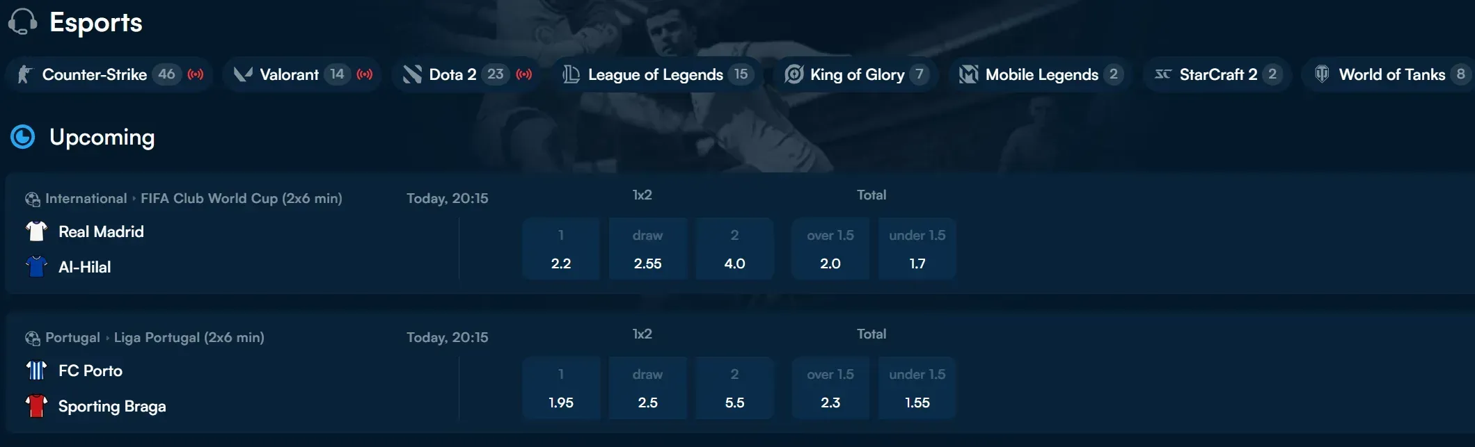 Axbet Casino esports weddenschappen